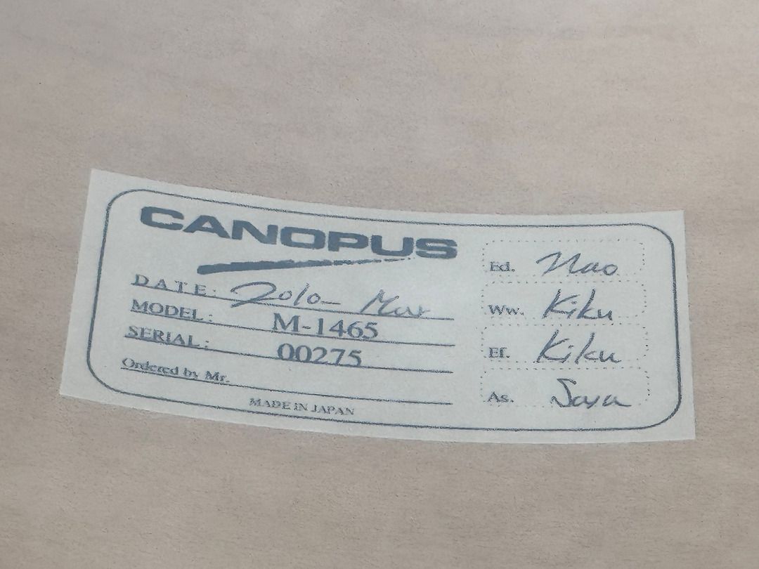 USED CANOPUS The Maple Snare Drum Natural LQ M-1465