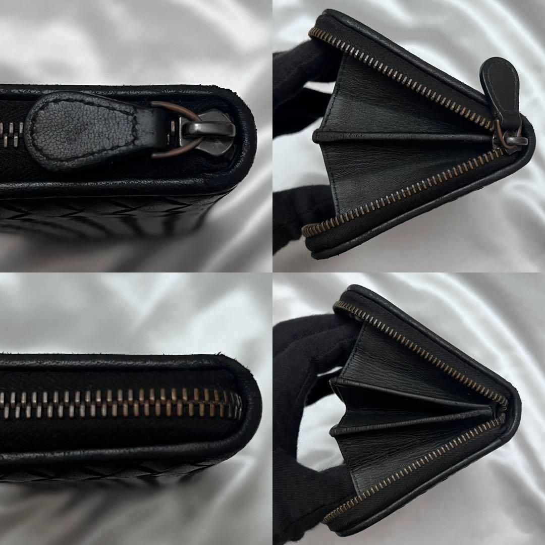 ◇美品◇ボッテガヴェネタ　長財布　ラウンドジップ　ブラック　ナッパレザー ◇極美品◇ボッテガヴェネタ 長財布 ラウンドジップ ブラック ナッパ
