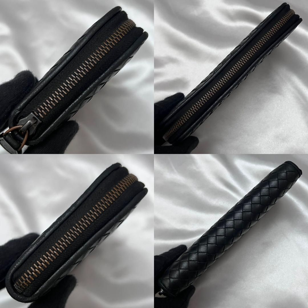 ◇極美品◇ボッテガヴェネタ　長財布　ラウンドジップ　ナッパレザー　ダークブラウン ◇極美品◇ボッテガヴェネタ 長財布 ラウンドジップ ブラック ナッパ