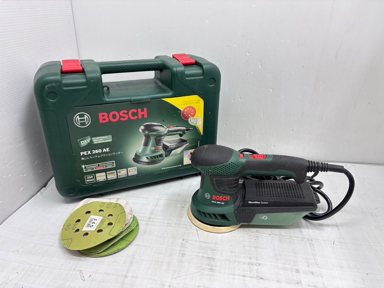 送料無料h13995 BOSCH ボッシュ PEX260AE 吸じんランダムアクションサンダー