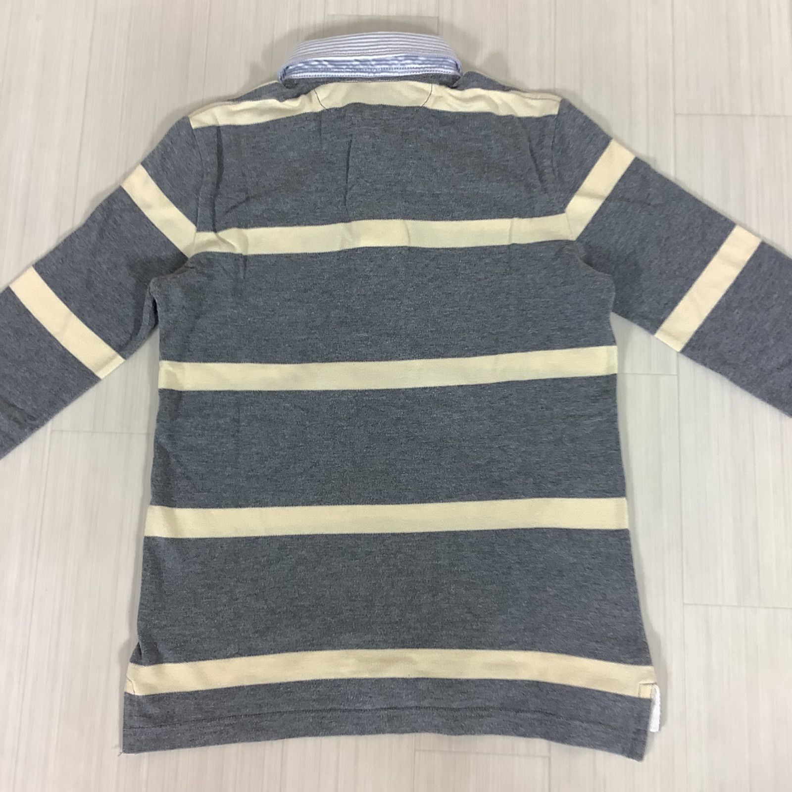 良好】 RALPH LAUREN ラルフローレン 刺繍ロゴ 長袖ラガーシャツ M