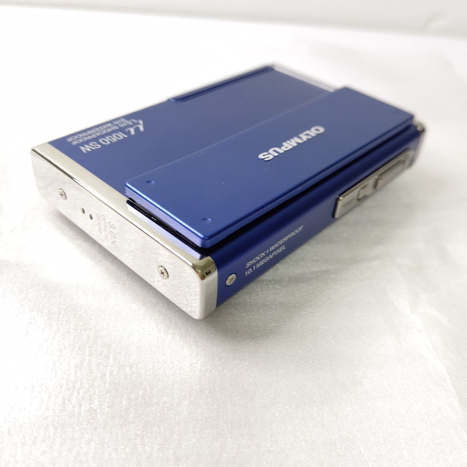 極美品 オリンパス デジタルカメラ μ1050 SW ブルー 写真 コンデジ