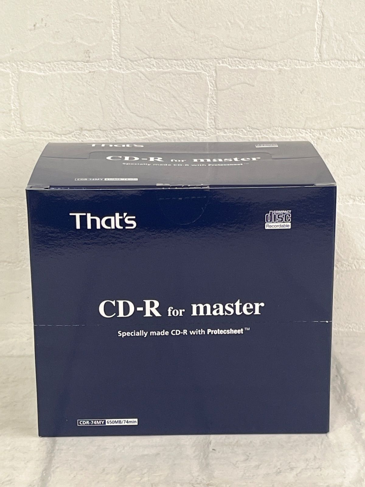 K:72 新品 That's CD-R for master 10枚組 74MY10P 太陽誘電 レア 希少