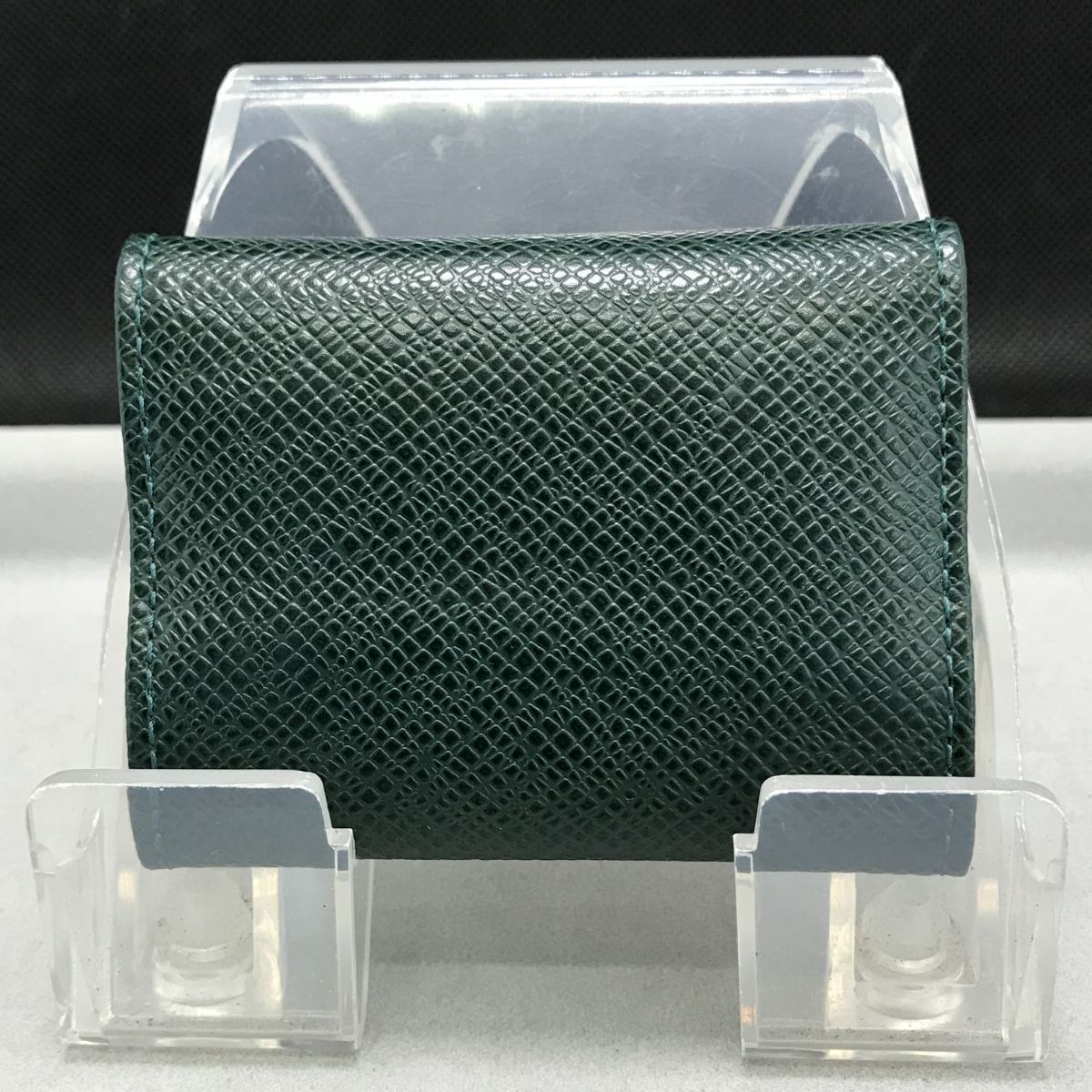 美品 LOUIS VUITTON ルイヴィトン カフスケース タイガ グリーン系 485 