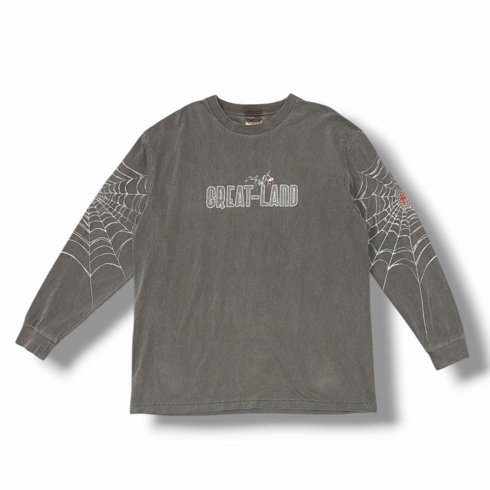 greatLAnd ORIGINAL SPIDER LS × ONEITA 10 YEARS スパイダー長袖T