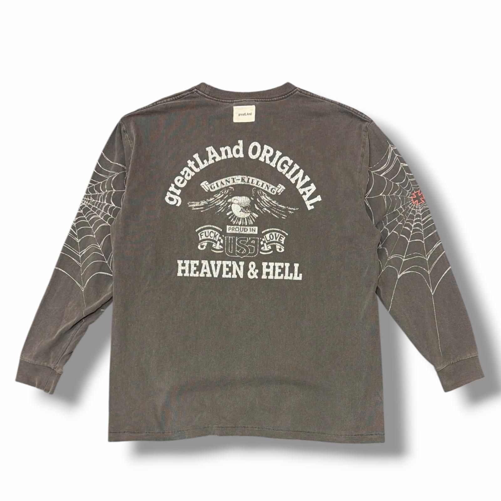 greatLAnd ORIGINAL SPIDER LS × ONEITA 10 YEARS スパイダー長袖T