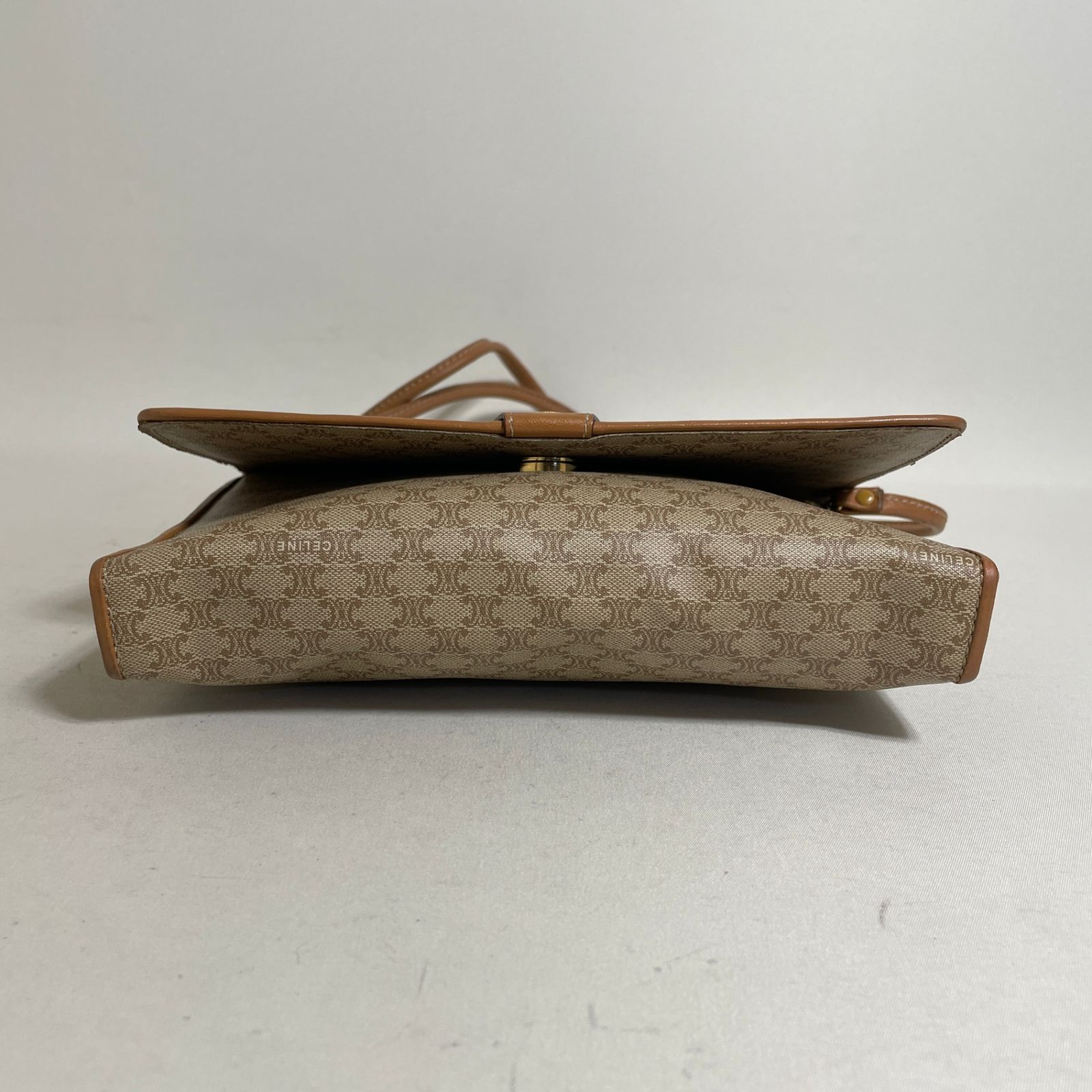 2604-118｜美品｜セリーヌ ショルダーバッグ マカダム柄 トリオンフ 