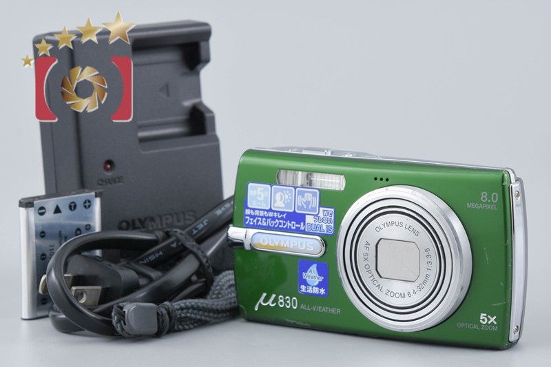 【完動美品】OLYMPUS μ 830 デジカメ ブリティッシュグリーン OLYMPUS オリンパス μ830 ブリティッシュグリーン コンパクトデジタル
