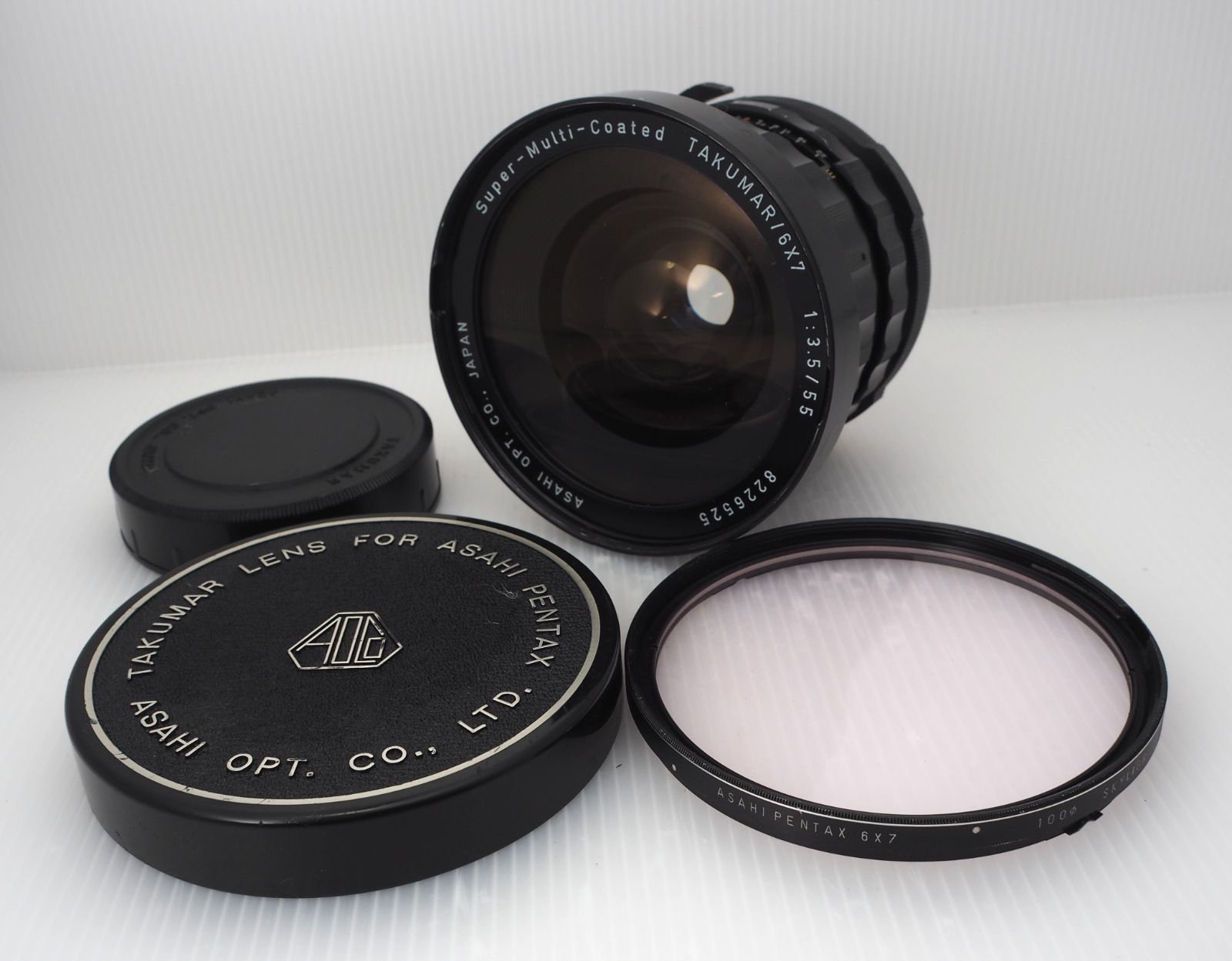 美品】PENTAX Super-Multi-Coated TAKUMAR 6X7 55mm F3.5 67 バケペン