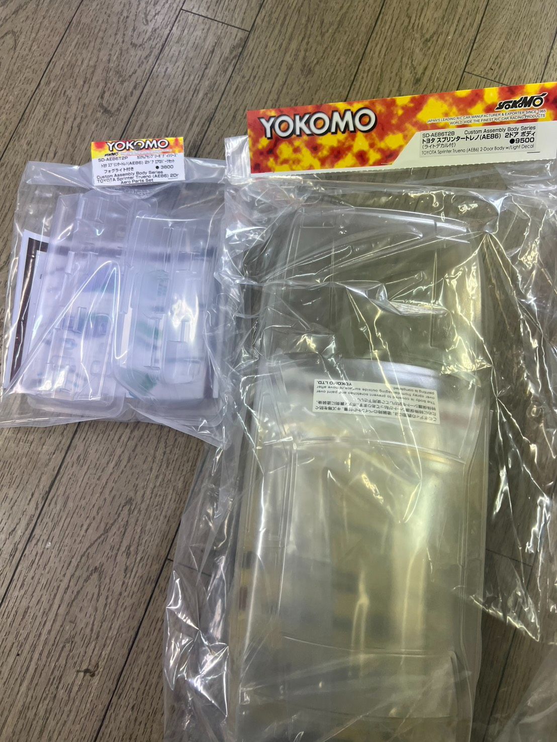 ヨコモ AE86トレノ 2ドア ボディ、エアロパーツセット - メルカリ