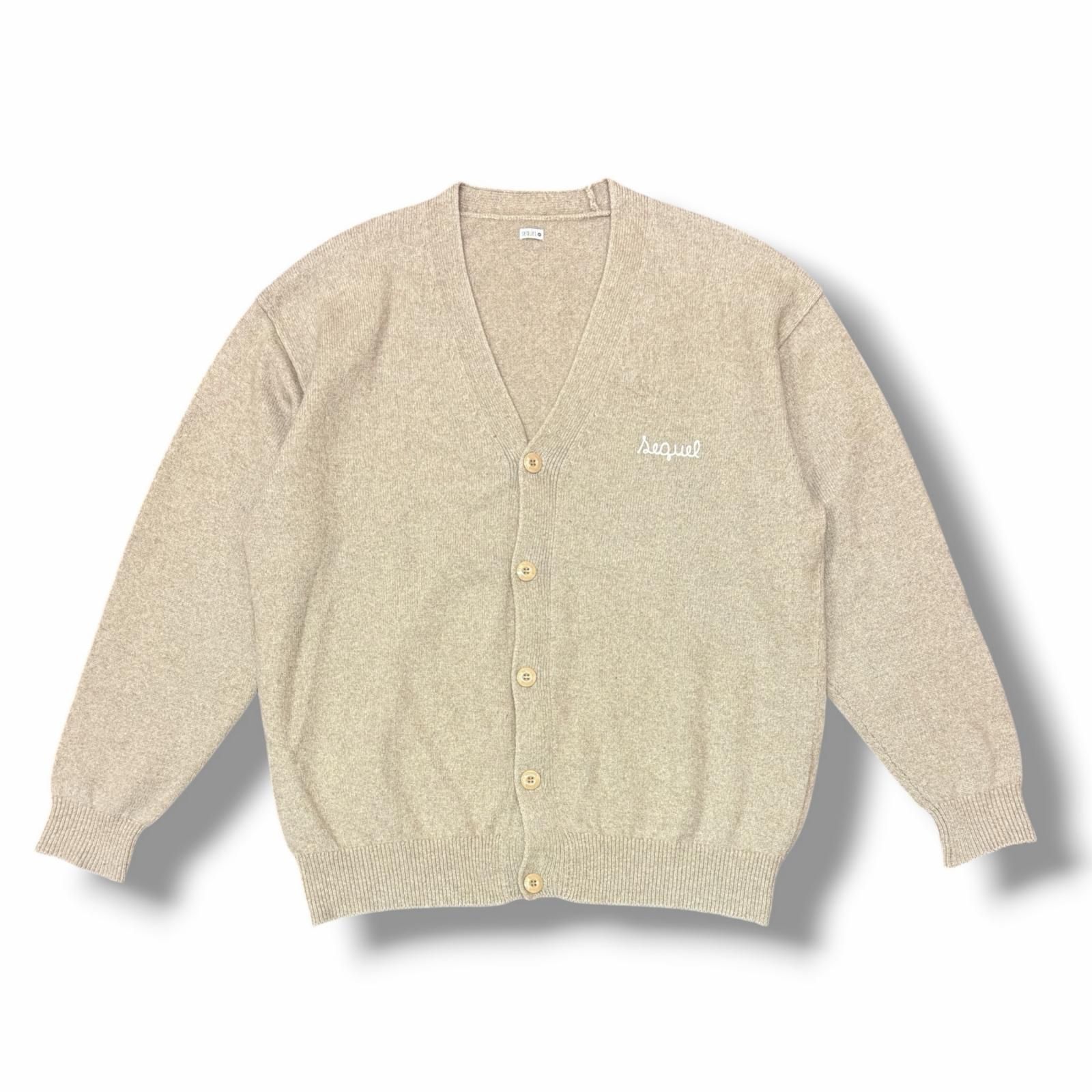 参考上代50600円 SEQUEL 24SS KNIT CARDIGAN ニットカーディガン 