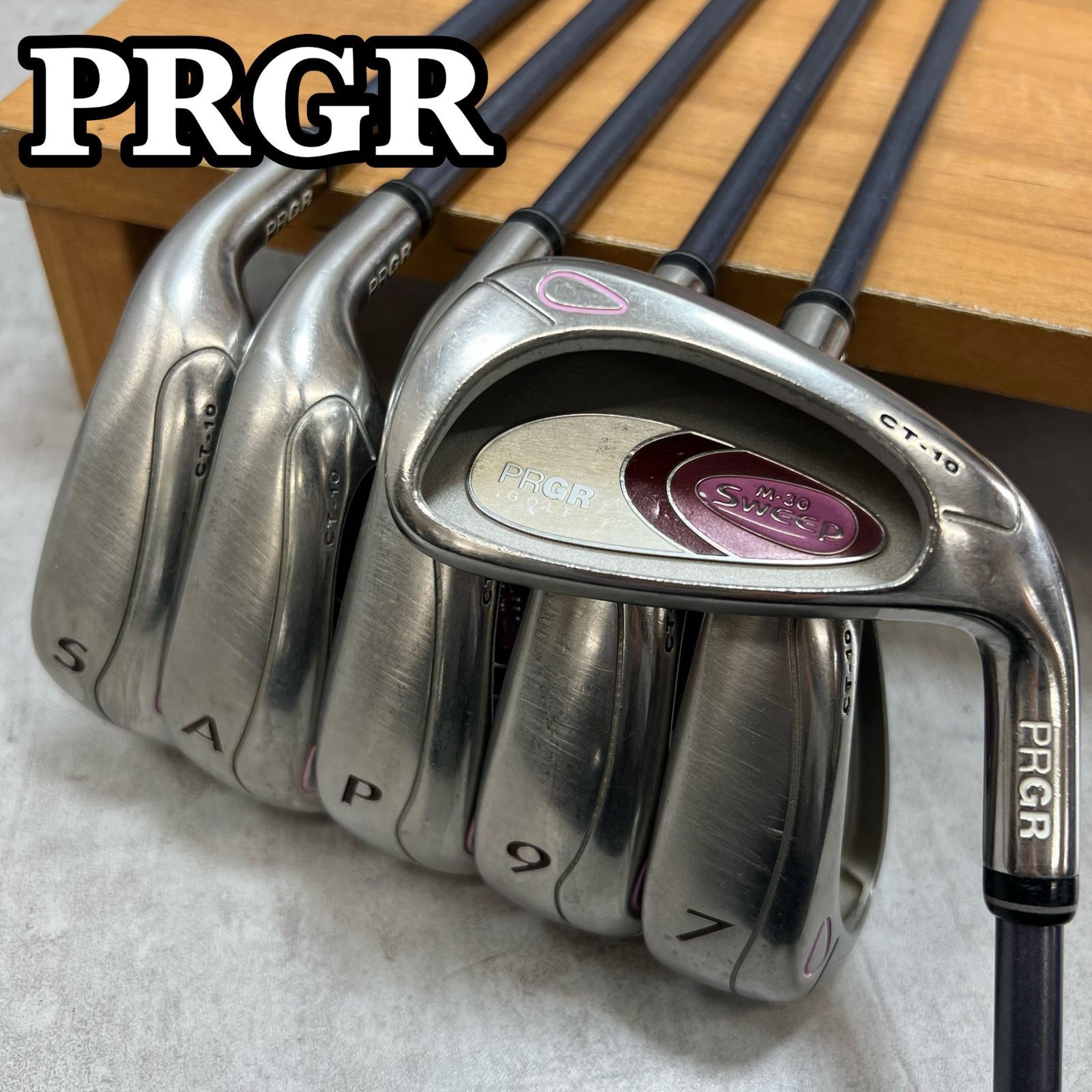PRGR プロギア CT-10 Sweep M-30 レディーゴルフ　アイアンセット 右利き用 6番〜SW 6本 純正カーボン L