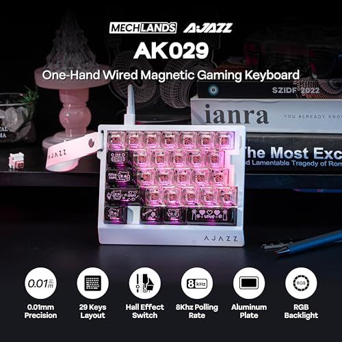 新品】MechLands AJAZZ AK029 有線ゲーミングキーボード 高速 8000Hz