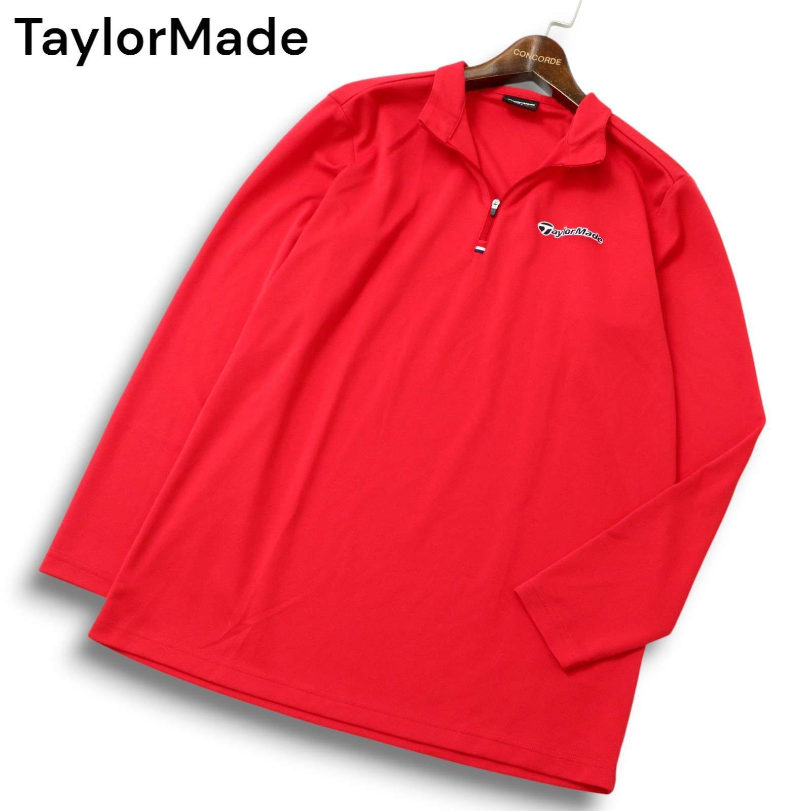 新品未使用 テーラーメイド ハーフジップシャツ 長袖 TaylorMade テーラーメイド ゴルフ 通年 ロゴ刺繍☆ 長袖 ハーフジップ