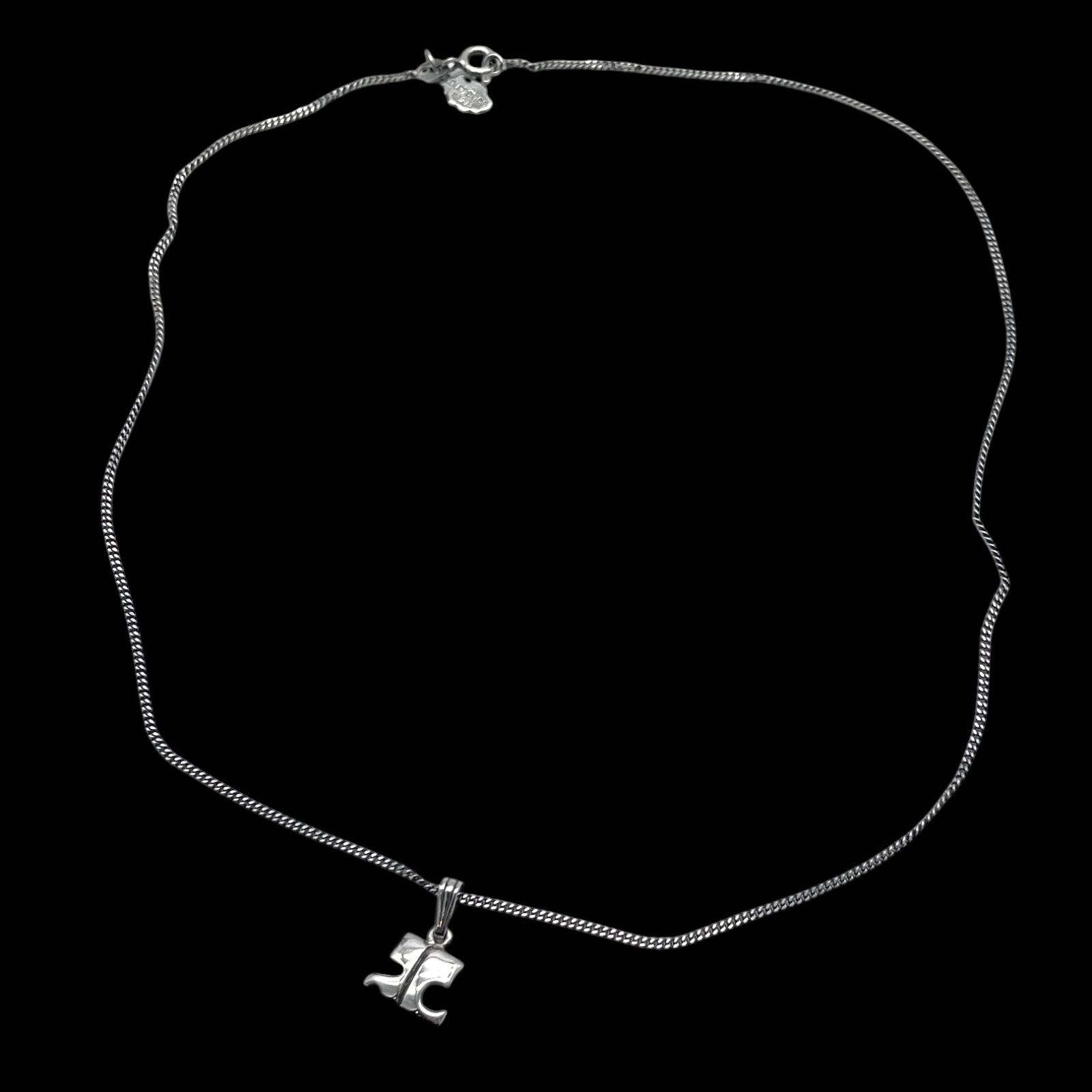 Courreges クレージュ ネックレス シルバー925 ロゴ 刻印 アクセサリー 