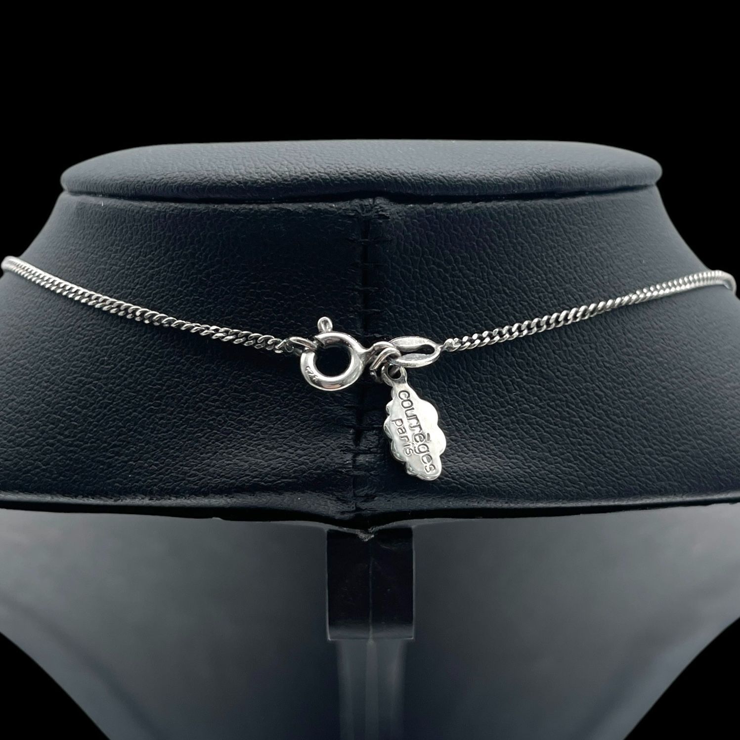 Courreges クレージュ ネックレス シルバー925 ロゴ 刻印 アクセサリー 