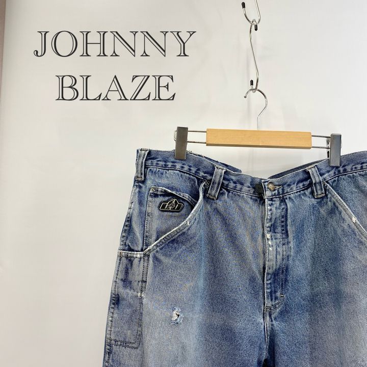 JOHNNY BLAZE デニム パンツ ジーンズ ボトムス 38 インディゴ 蛇