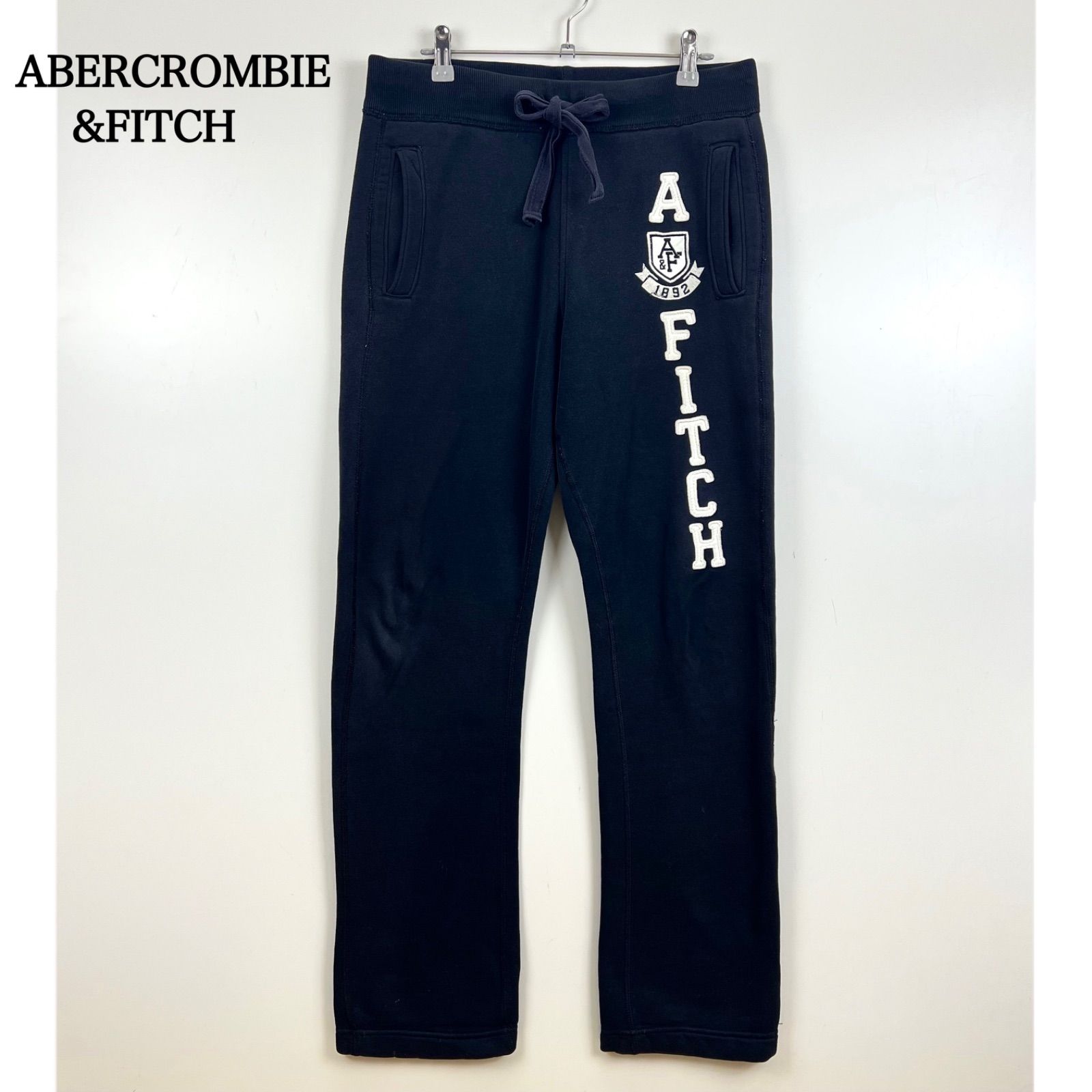 ABERCROMBIE&FITCH y2k archive LOGO sweat pants S アバクロンビー 