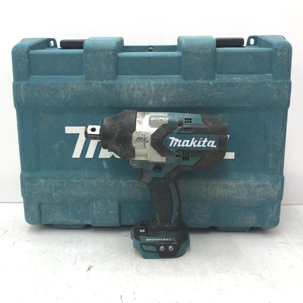 makita マキタ 18V対応 19mm 充電式インパクトレンチ 最大トルク800N・m ケース付 TW1001D 中古