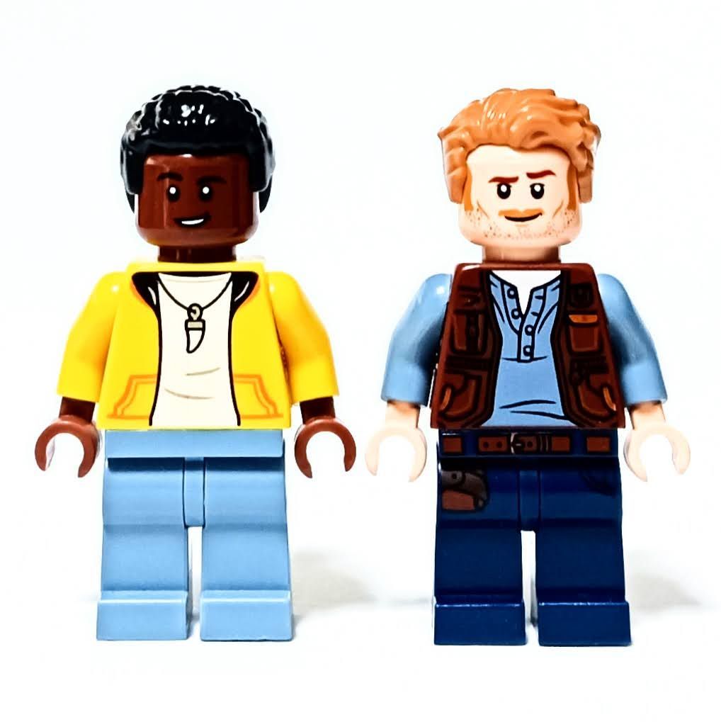 Genuine LEGO Used Darius Bowman Owen Jurassic World Lego Blocks [Control Number: 3670]