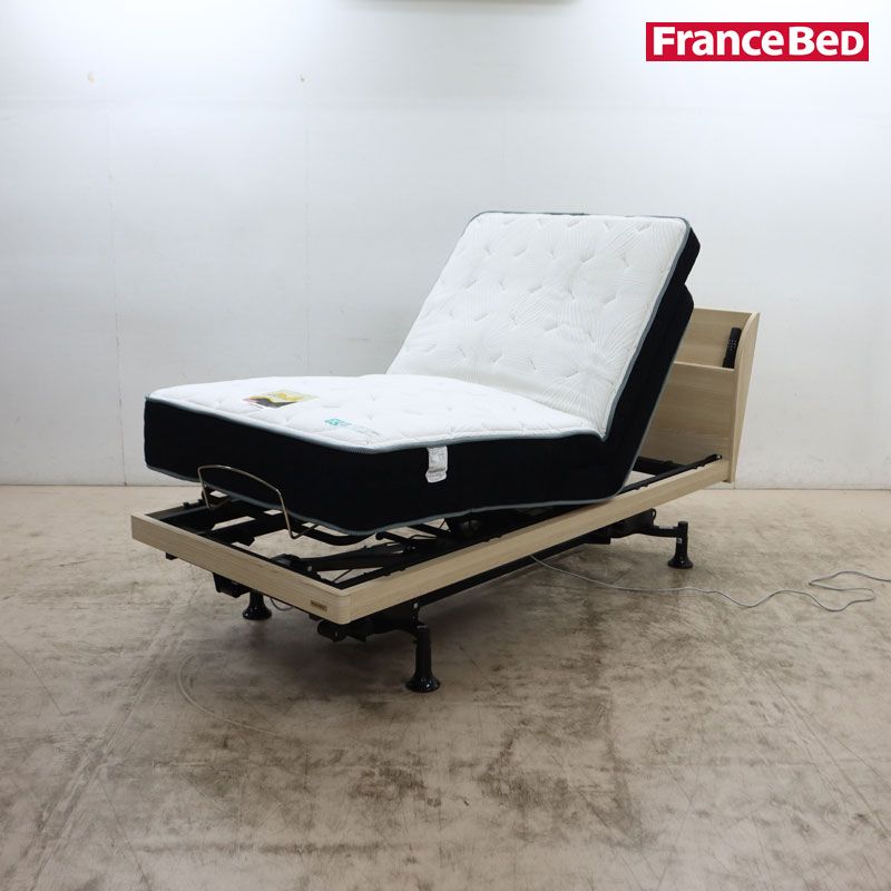 ◆展示美品◆ France Bed フランスベッド グランサス GS-05C/Ag-BAE-PW-FK 3モーター 電動リクライニングベッド シングルベッド 照明付 88万