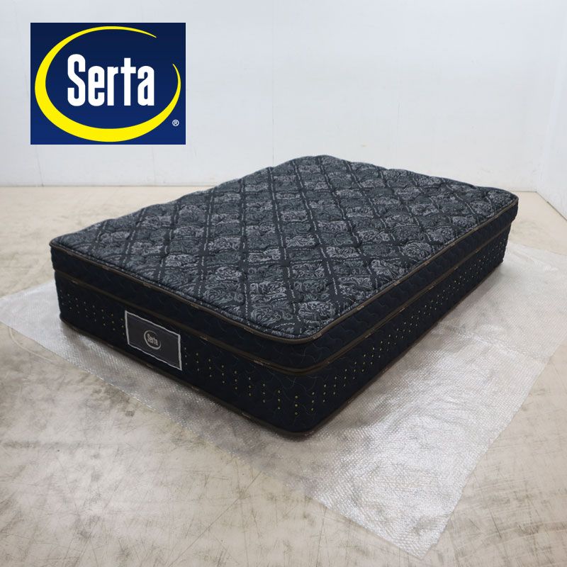 ◆展示品◆ Serta サータ グランドプレミアム ダブルベッド マットレス 7.7インチポケットコイル ピロートップ/ピローソフト 53万