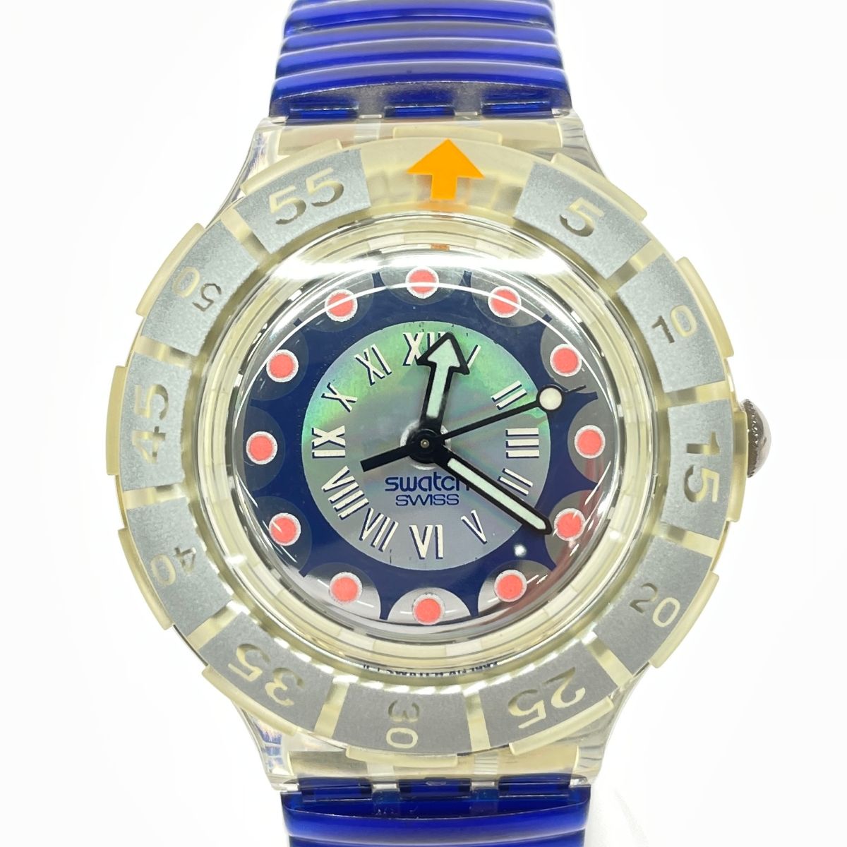 swatch スウォッチ 腕時計 SCUBA200   90s/1994年/ヴィンテージ品   ブルー ユニセックス / 240001201701 swatch スウォッチ 腕時計 SCUBA200 90s/1994年/ヴィンテージ品 ブルー