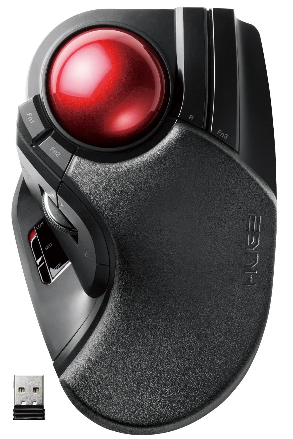ブラック チルト機能 8ボタン 大玉 M-HT1DRXBK トラックボール (レシーバー付属) ワイヤレス マウス エレコム