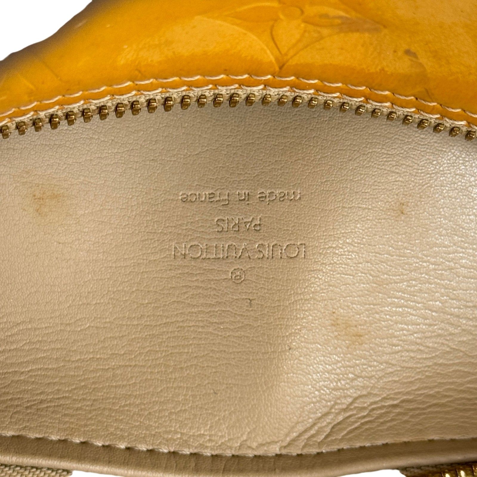 LOUIS VUITTON モノグラム・ヴェルニ イエロー ベッドフォード M91006