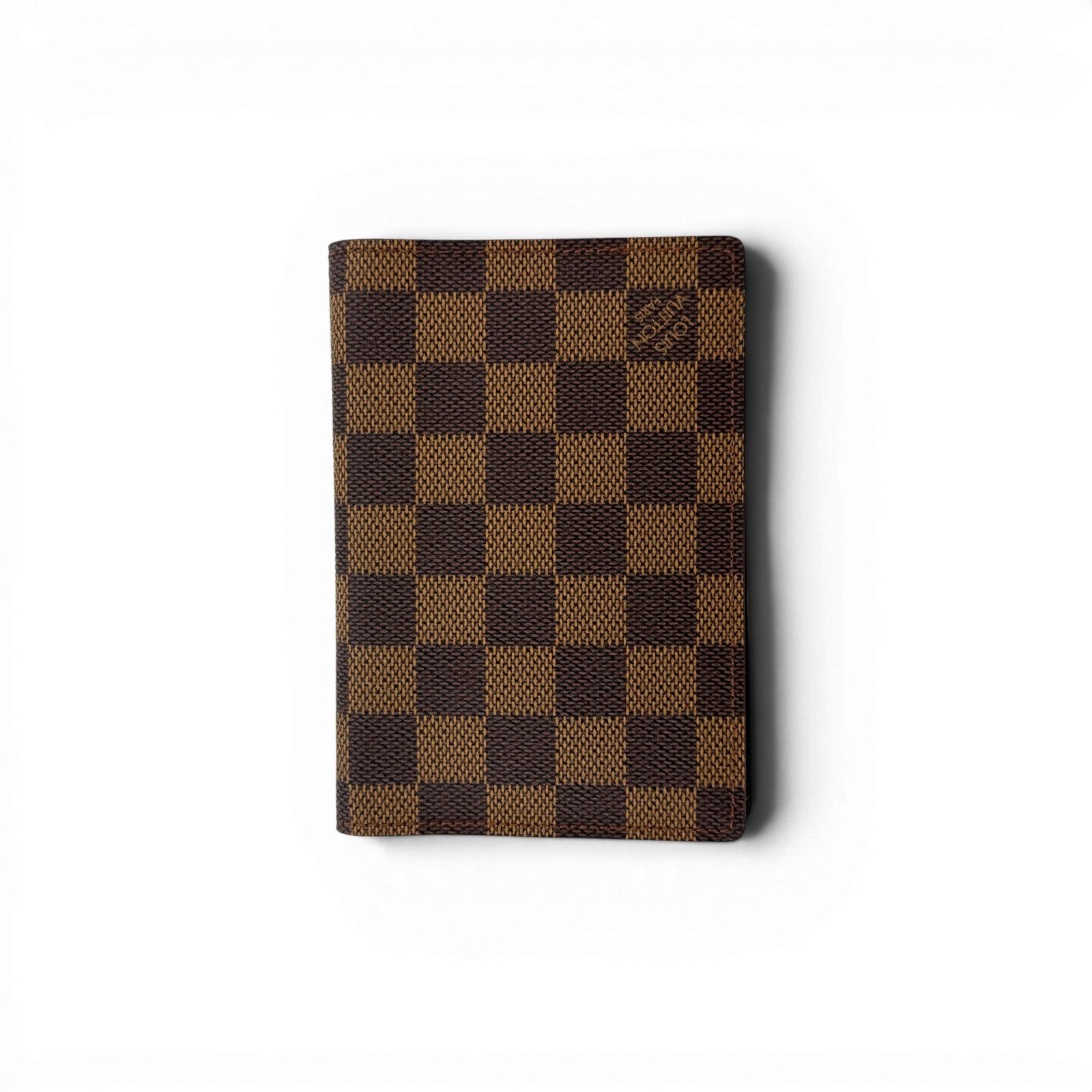 LOUIS VUITTON パスポートケース ダミエ・エベヌ クーベルチュール N60189