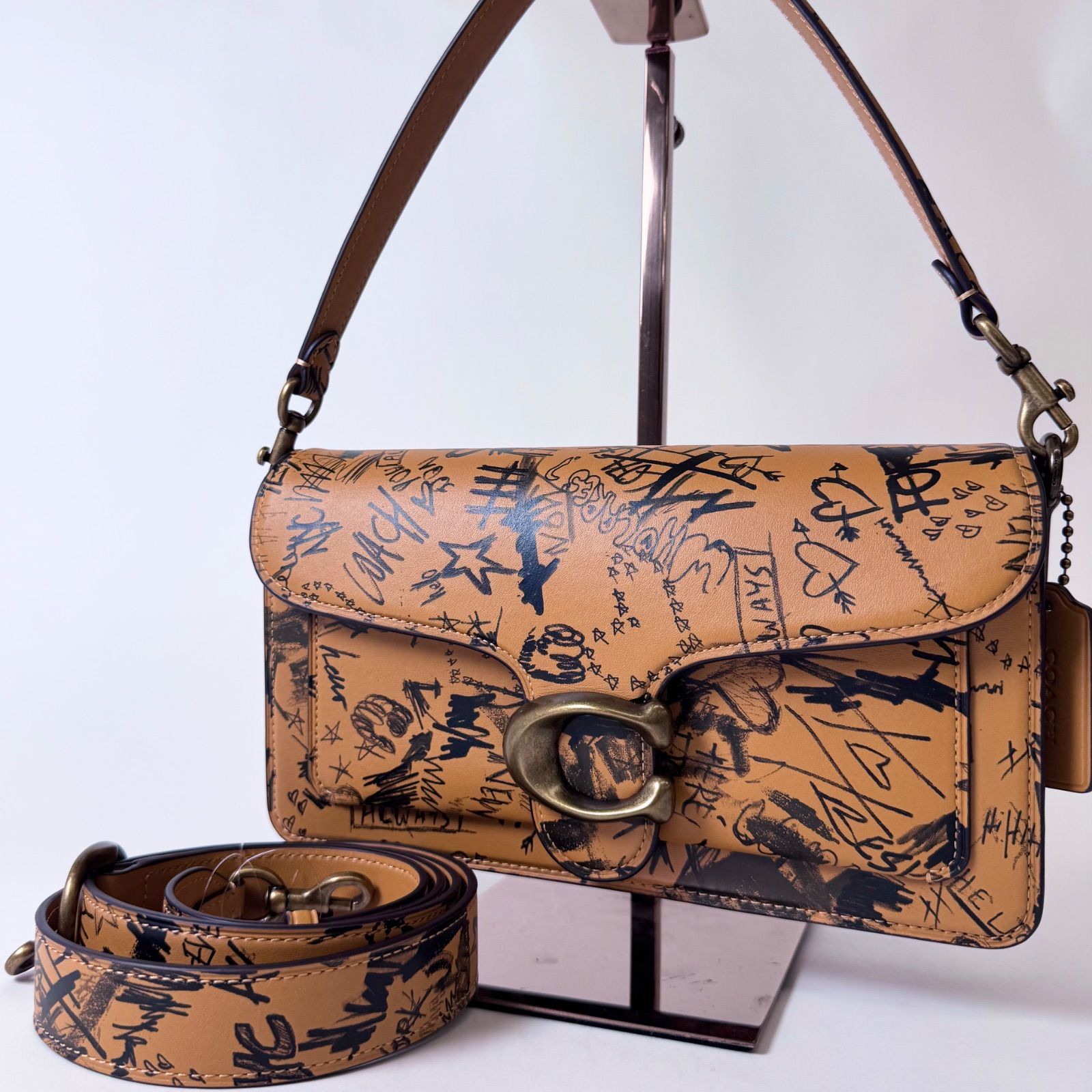 ✨ABランク COACH コーチ Tabby タビー グラフィティ 2way ショルダー 