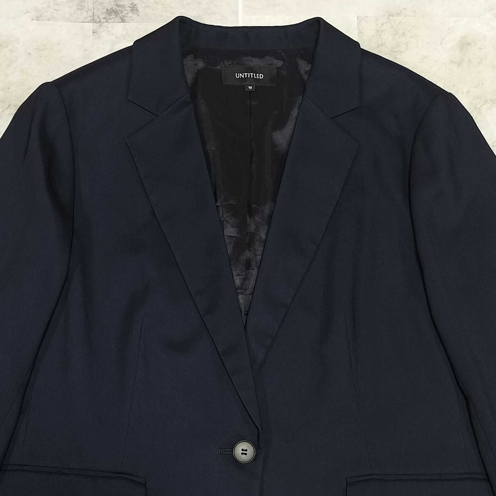 UNTITLED　フォーマルスーツ【上下】 洗える【極美品】 UNTITLED サイズ50 6L 5XL スーツセットアップ