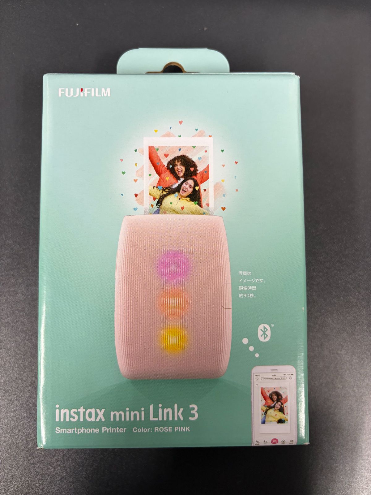 【店舗印アリ・未使用】FUJIFILM instax mini Link 3 ローズピンク スマートフォン用チェキプリンター