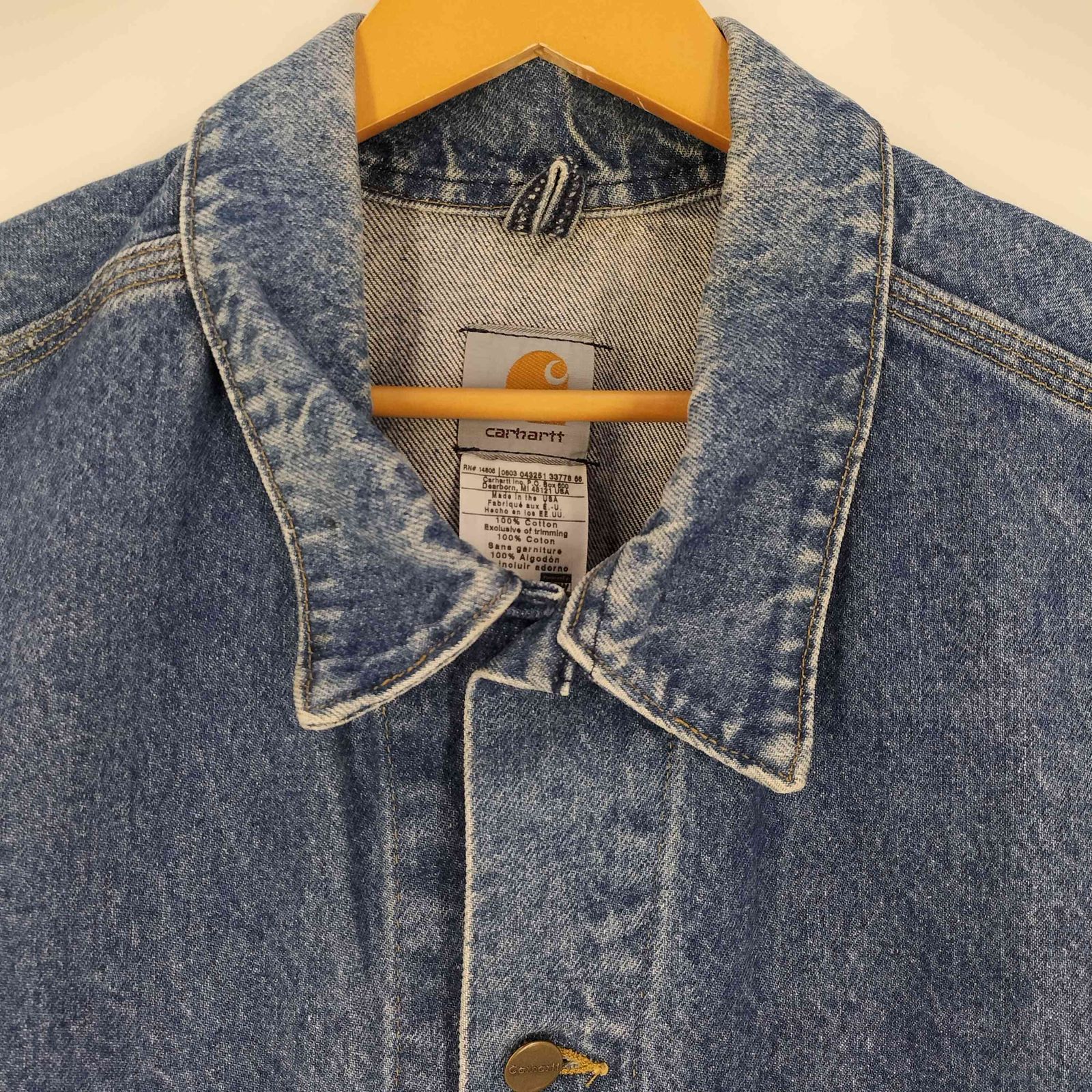 カーハート Carhartt USA製 デニムトラッカージャケット メンズ 2XL
