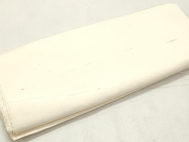 平和屋着物＊夏物　白生地　反物　着尺　菱紋紗　生成り色　逸品　未使用　DABD7245zzz 平和屋着物▽白生地 反物 着尺 お召縮緬 生成り色 松本工場謹製 逸品