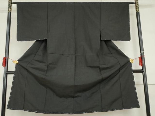 平和屋着物●男性　紬　色無地　蝋色　正絹　逸品　未使用　AABI0033cs 平和屋着物○男性 紬 色無地 蝋色 正絹 逸品 未使用 AABI0033cs 【公式