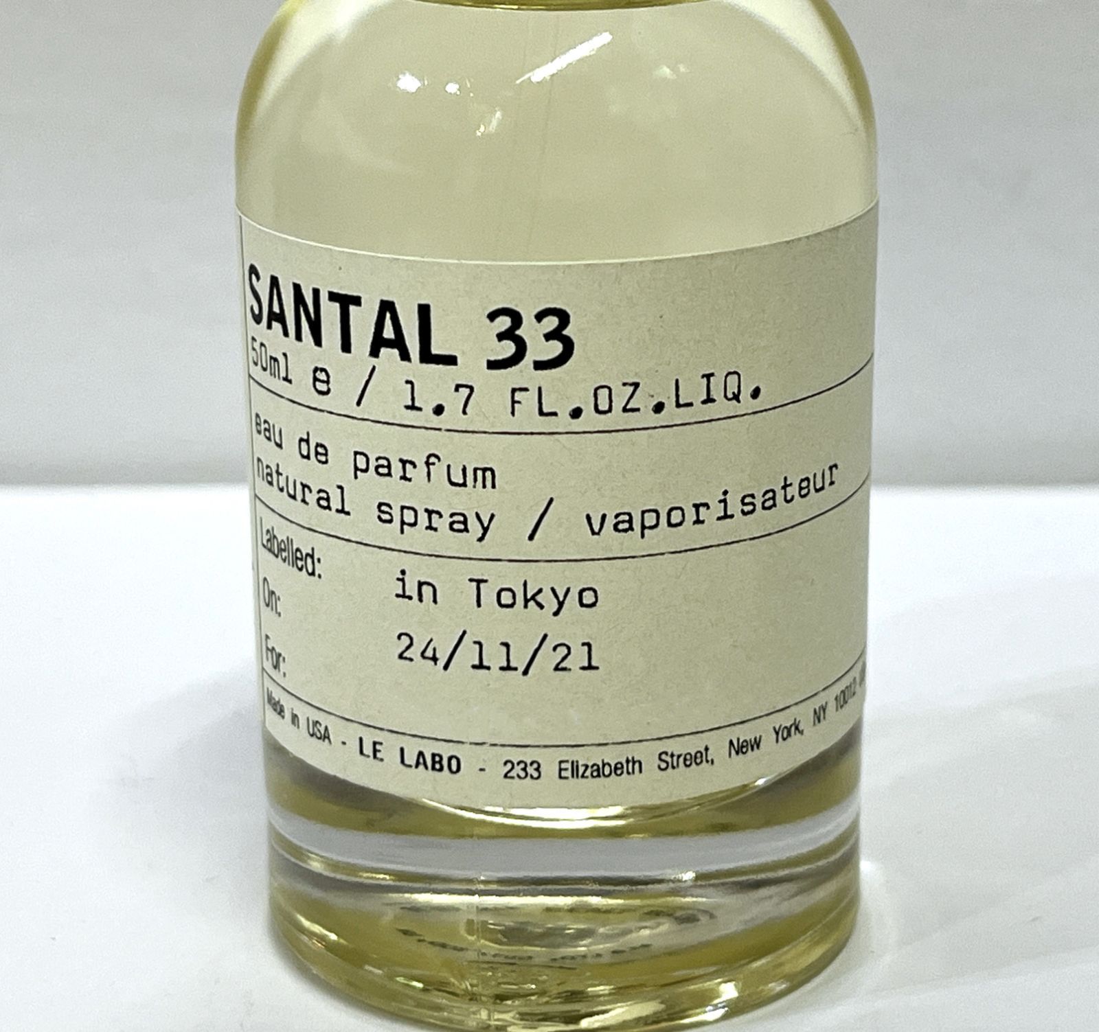 LE LABO｜ル ラボ SANTAL 33 サンタル 33 オードパルファム 香水 50ml 