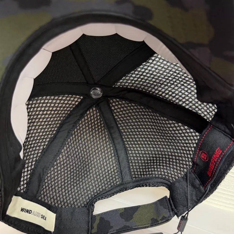 【完売品】WIND AND SEA × BRIEFING MESH CAP WIND AND SEA x BRIEFING GOLF Camo Mesh Cap 