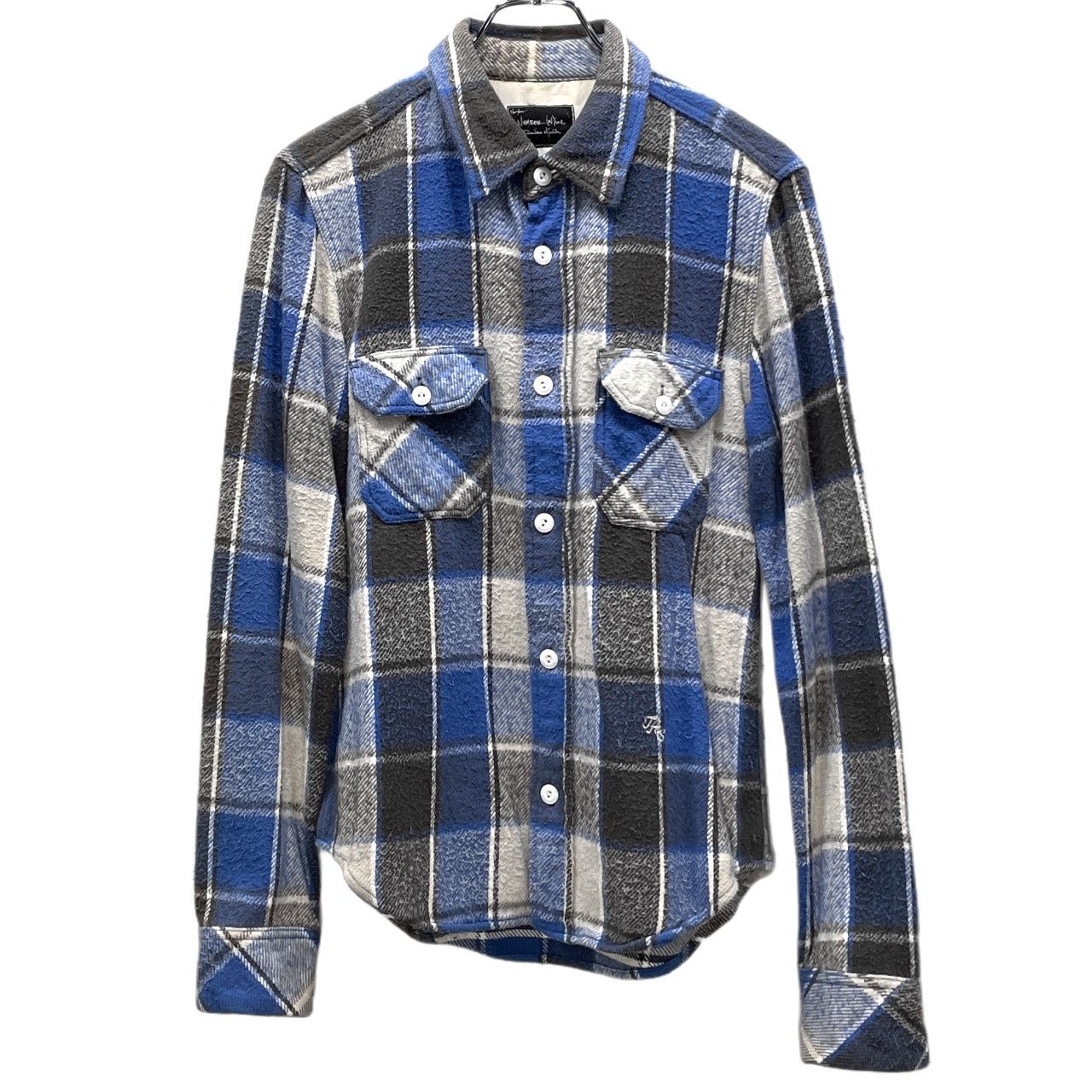 NUMBER NINE 05AW コットンフランネルダブルポケットチェックシャツ