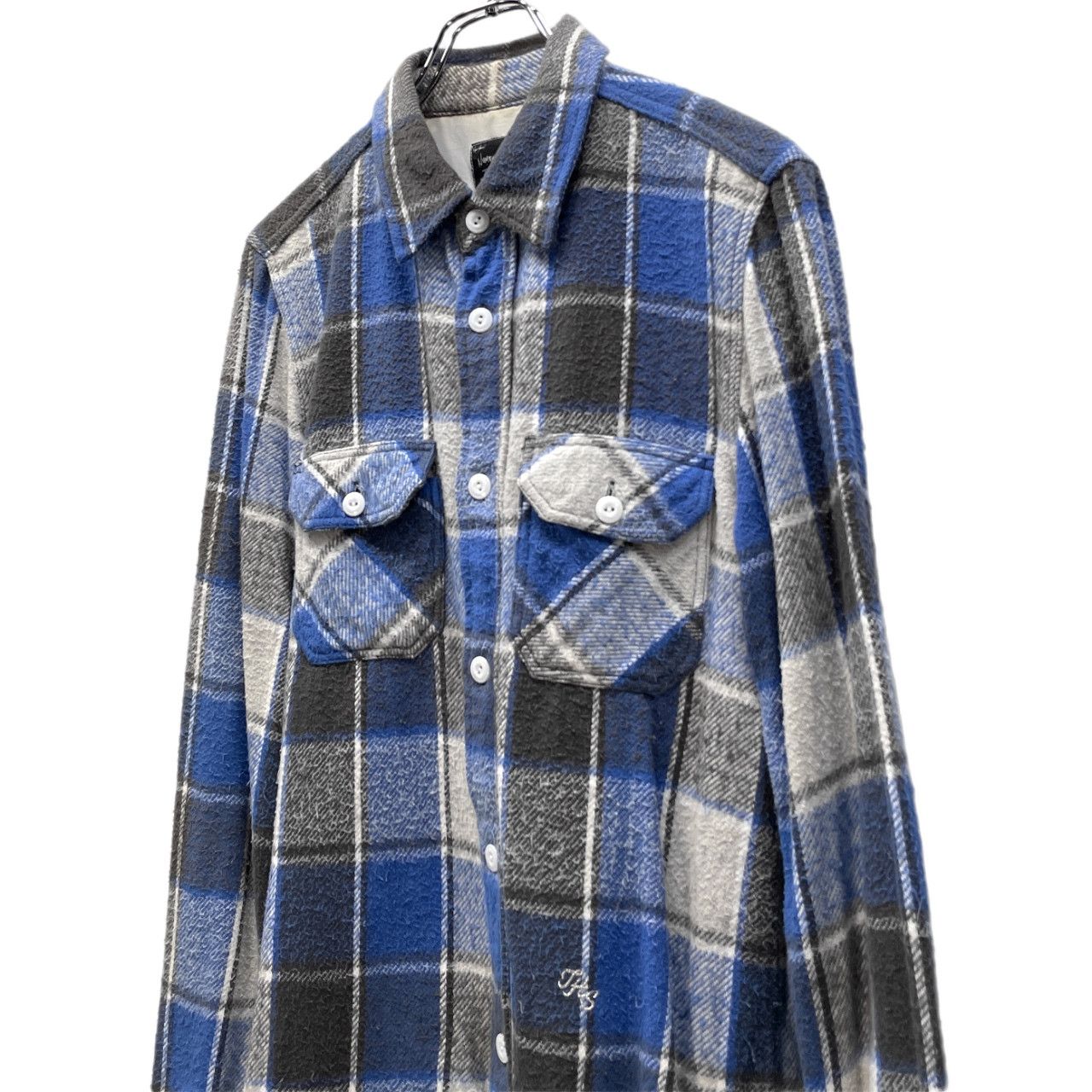 NUMBER NINE 05AW コットンフランネルダブルポケットチェックシャツ