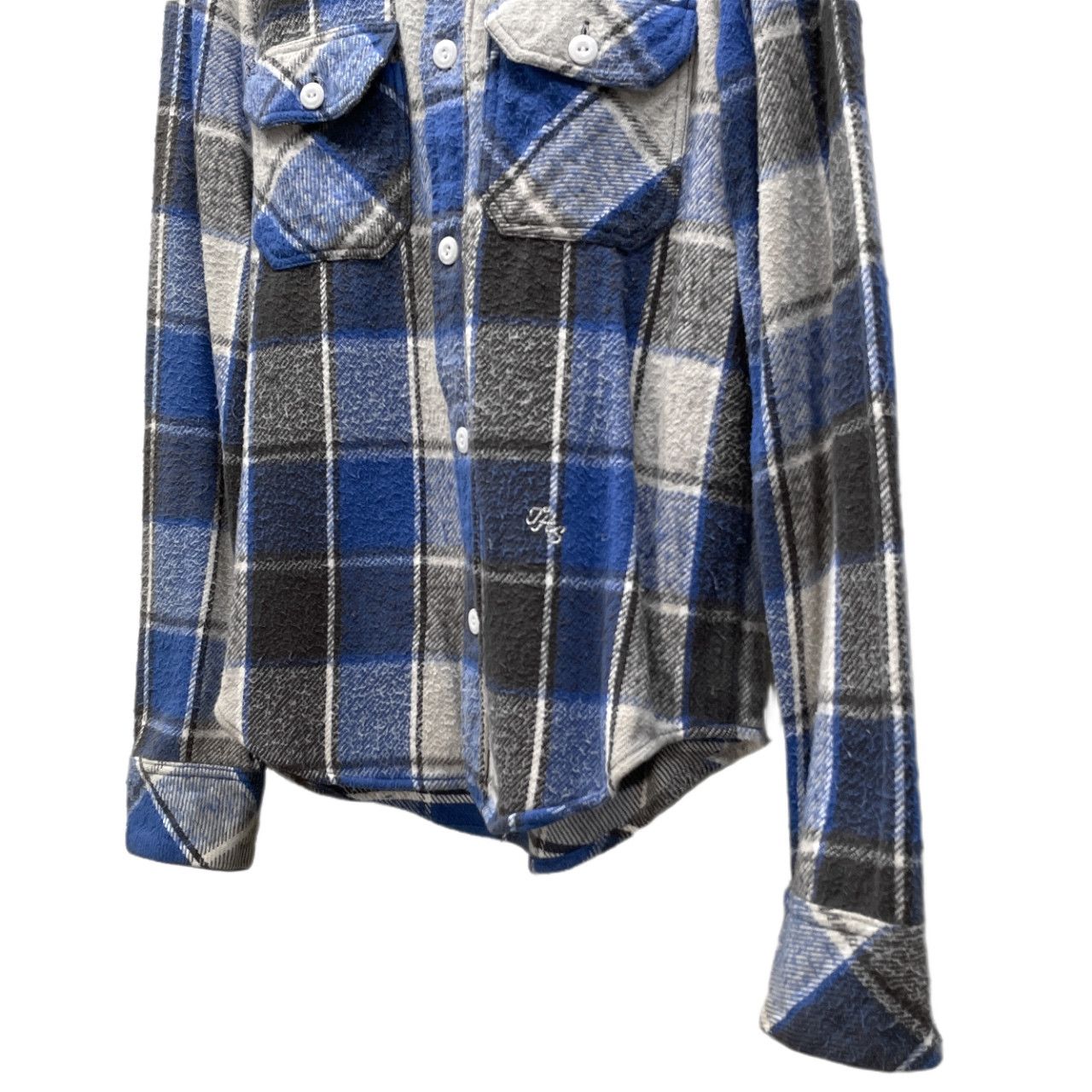 NUMBER NINE 05AW コットンフランネルダブルポケットチェックシャツ