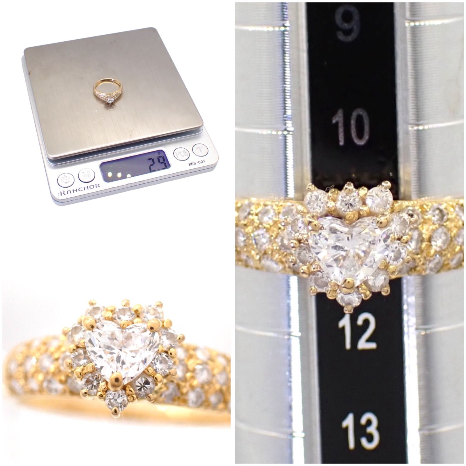 Ponte Vecchio ポンテヴェキオ ダイヤモンド0.31ct K18WG フラワー 