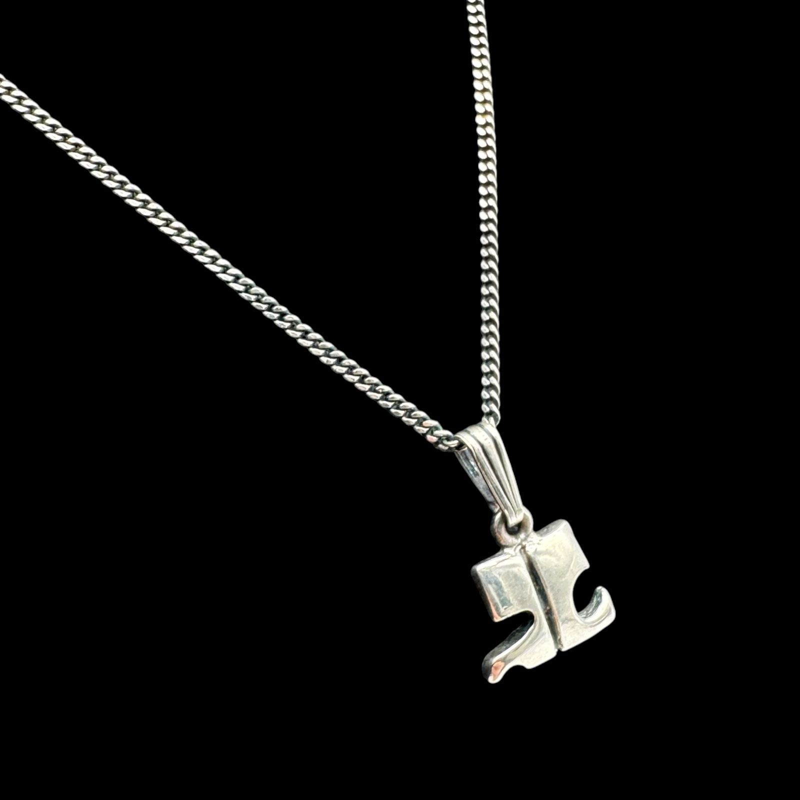 Courreges クレージュ ネックレス シルバー925 ロゴ 刻印 アクセサリー 