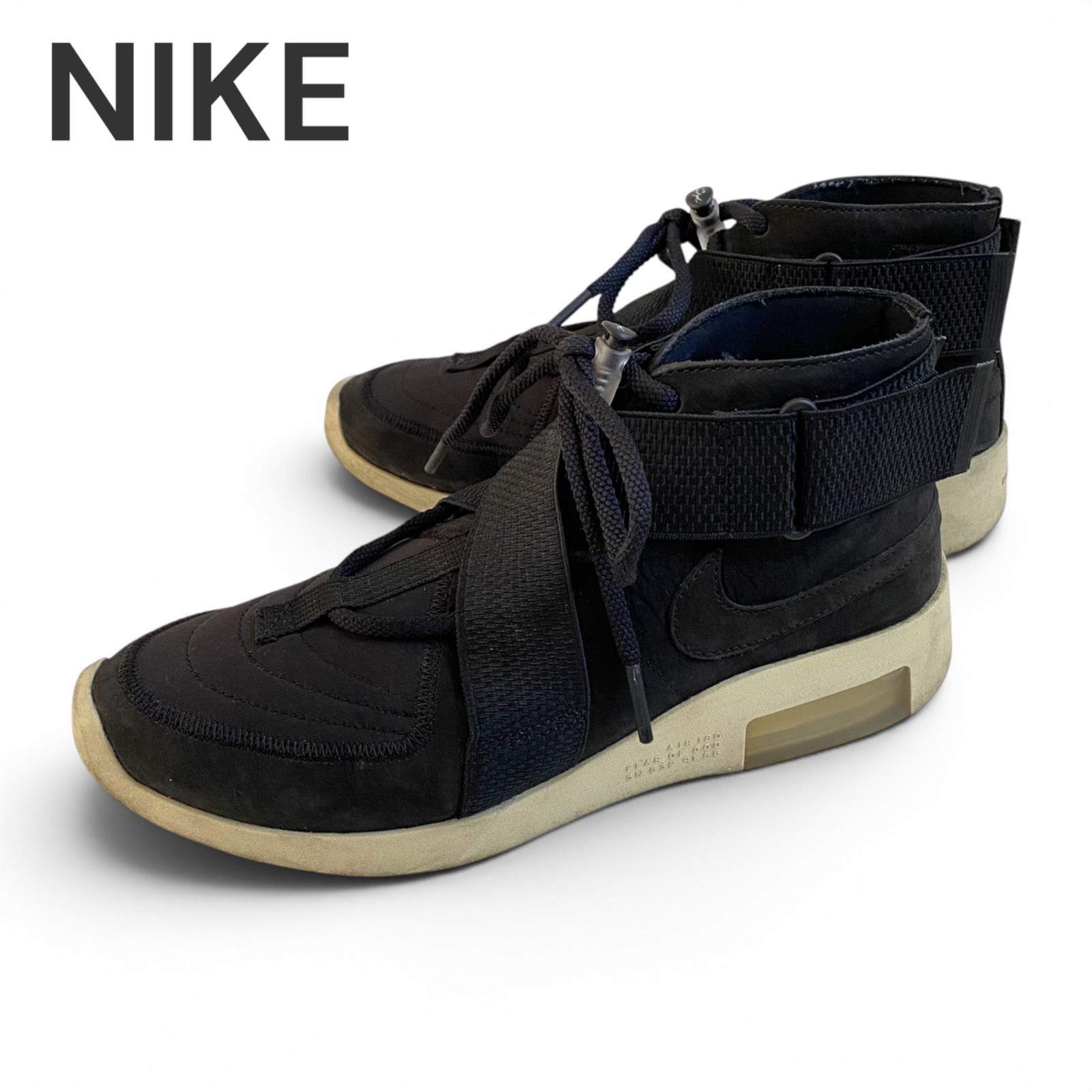 NIKE ナイキ エアフィアオブゴッドライドスニーカー ブラック メンズ 靴 スニーカー ベルト【26cm】管理番号：2342-1218