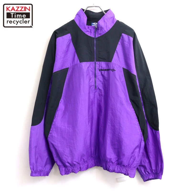 90s vintage UMBRO ドルマンスリーブ プルオーバー ナイロンジャケット