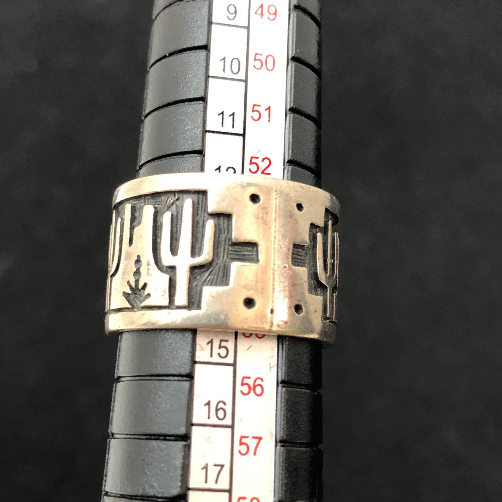 ホピ族 シルバーリング 14号 Alvin Taylor ハウリングコヨーテ 刻印