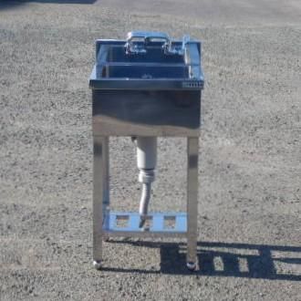ヨコタ 業務用 ステンレス 1槽シンク W450 D450 H800(+100)ｍm 厨房 槽内寸W37D33深22cm W45D45H80(+10)cm