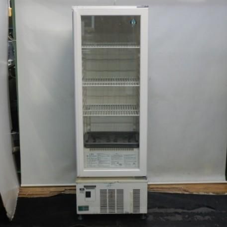(代引不可)2010年製 ホシザキ 冷蔵ショーケース USB-50BTL1 棚3段 W500D490H1520mm 133L 55kg 100V ペアガラス 中ビン75本