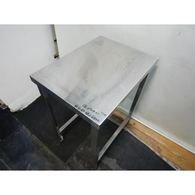 2 業務用 ステンレス 作業台 W450 D600 H800mm 厨房 3方枠 ビールサーバー台 W45D60H80cm