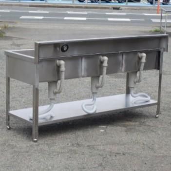 (代引不可)業務用 ステンレス 3槽 シンク W1700 D600 H800(+150)mm 厨房 槽内寸W535D470深240mm W170 D60 H80cm (代引不可)業務用 ステンレス 3槽 シンク W1700 D600 H800(+150)mm 厨房 槽内寸W535D470深240mm W170 D60 H80cm